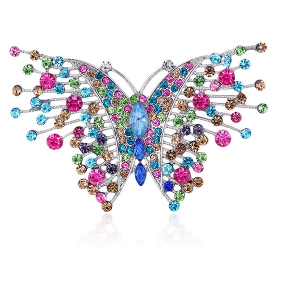 Jewelry - Rhinestone Butterfly Brooch pin